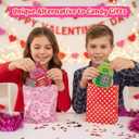 4E's Novelty 24 Pack Classroom Valentine Cards with Tic Tac Toe Keychains Games, Bulk Valentines Day Cards & Gifts for Kids School Valentines Classroom Exchange, Valentines Party Favors