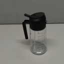 TrendPlain 16oz/470ml Glass Olive Oil Sprayer for Cooking  2 in 1 Olive Oil Dispenser Bottle for Kitchen Gadgets and Air Fryer Accessories, Salad, BBQ - Black