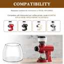 Magluv 7 oz Glass Coffee Grinder Jar Carafe Replacement for KitchenAid KCG0702/KPCG100OB/KPCG100PMO/KCG0702CU, Replaces 4176728,KPCGRND