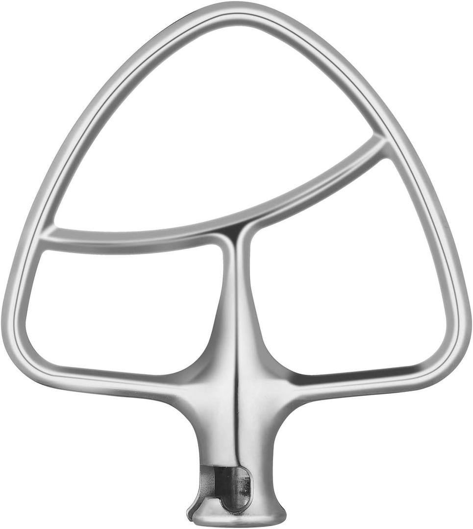 Gvode Stainless Steel Flex Edge Beater for KitchenAid Mixer, Fits Tilt-Head Stand Mixer Bowls for 4.5-5 Quart Bowls, Paddle Attachment for Kitchenaid Mixers, Not Fit for Bowl Lift
