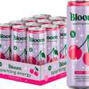 Bloom Nutrition Sparkling Energy Drink - Natural Caffeine, Zero Sugar, 180mg Caffeine - Antioxidant-Rich with Green Coffee Bean, Green Tea Extract, Prebiotics - Shirley Temple- 12oz 12 Pack