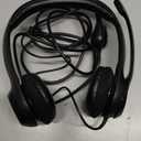 Logitech H390 Wired Headset for PC/Laptop, Stereo Headphones with Noise Cancelling Microphone, USB-A, in-Line Controls, Works with Chromebook - Black