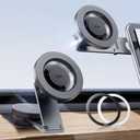 ESR for MagSafe Car Mount, Magnetic Car Mount,Dashboard/Tesla Touchscreen Phone Holder, Magnetic Phone Holder for Car, for iPhone 16/16e/15/14/13/12, S25,Charging Not Supported(2 Metal Rings included)