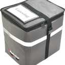 Winco Insulated Food Delivery/Catering Bag, Backpack, Gray