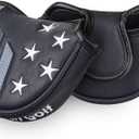 Craftsman Golf Blue Strips Stars Mallet Mid-Mallet Blade Putter Head Cover Headcover Magnetic Closure Alignment Stick Case Holder