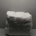 MAXYOYO Bean Bag Chair, 2.5 ft Bean Bag Chair with Foam Filling, Ultra Soft Fur Lazy Sofa for Living Room Bedroom, Machine Washable Cover (Darkgrey)