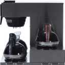 BUNN VP17-3, 12-Cup Low Profile Pourover Commercial Coffee Maker, 3 Lower Warmers, 13300.0003,Silver