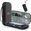 DIGIROOT Switch Case for Nintendo Switch 2 (2025) and Switch / OLED, Portable Travel Carrying Case, Slim Hard Shell Protective for Switch 2 Accessories with 10 Game Card Slots (Black)