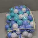 MoonxHome Ball Pit Balls for Toddlers, BPA Free Crush Proof Plastic Toy Balls for Ball Pit, Children's Pool Water Toys, Ideal Gift for Christmas Balls for Play Tent 2.15" Pack of 100 White&Green&Blue