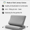 Replacement Pillow Case, Zippered Pillow Cover for Memory Foam Neck Pillow, Soft Cotton Pillow Protector for Neck Cervical Pillow, Latex Pillow