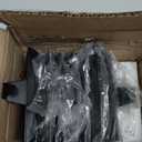 Sunshane 6 Pieces Christmas Stocking Holders Mantel Stocking Hanger Hooks Fireplace Mantle Metal Hang Bases for Xmas Party Decorations (Black)