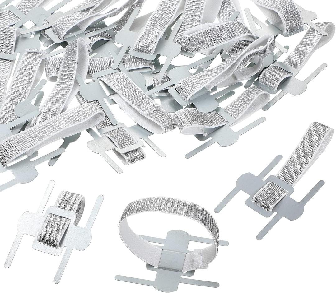 Chinco 24 Pieces Wrist Corsage Bands Elastic Stretchable Corsage Wristlets Bracelets Prom DIY Wrist Accessories Elegant Wristlets Bands for Wedding Party Bride Bridesmaid Prom Festival