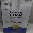 Dual Layer 3 Inch Memory Foam Mattress Topper King Size, 2 Inch Cooling Gel Memory Foam Plus 1 Inch Pillow Top Mattress Pad Cover, with 8-21 Inch Deep Pocket