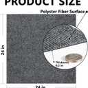CUCOS Carpet Tiles 24" x 24" Peel and Stick, Self Adhesive Square Carpet with Soft pad, Non-Slip Carpet Floor Tiles Easy DIY for Bedroom,Living Room 10 PCS