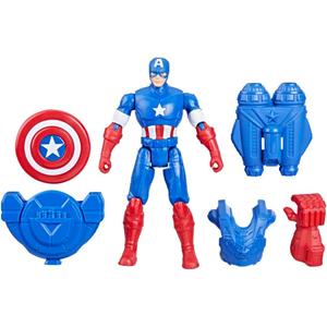 Marvel Epic Hero Series Battle Gear Captain America Action Figure, 4-Inch, Avengers Super Hero Toys for Kids Ages 4 and Up