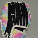 Kids Baseball Glove,Softball Gloves,Baseball Softball Mitt for Kids Girls Toddlers, Tee Ball Glove for Training and Beginner Play, Left Hand Glove, Right Hand Throw (10.5", Rainbow Unicorn)