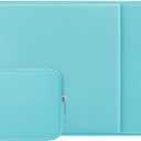 RAINYEAR 15.6 Inch Laptop Sleeve Protective Case Soft Carrying Zipper Bag Cover with Front Pocket & Accessories Pouch, Compatible with 15.6" Notebook Computer Chromebook (Blue)