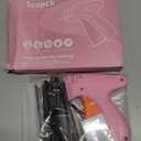 Stitch Gun for Clothes - Handheld Stitch Gun Quick Clothing Fixer - Tagging Gun - Includes 6 Needle, 1000 Black Fasteners & 1000 White Fasteners (Pink,Orange)