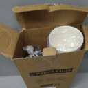 RACETOP 12 oz 50 pack Disposable Paper Coffee Cups with Lids and Sleeves (White)