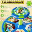 Lehoo Castle Dinosaur Sit and Spin Toys for Toddlers 1-3 Boys Birthday Gift, 360 Toddler Spinning Seat with Lights and Music, Sensory Toys for Boys Age 2-4, 17.5 Inches