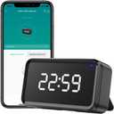 Tuya Zigbee Hub Gateway, Smart Home Bridge Hub with Type-C Port and Time Display, Work with All Tuya ZigBee Smart Products, Compatible with Alexa/Google Assistant, 2.4 GHz, Black