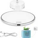 Wireless Charging Base for Toniebox 1, Plug-in Adapter Converts Original Charger to Drop-and-Charge, Compatible with 9V Wireless Chargers, with Wireless Charger Included + USB Charging Cable