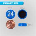 1-100 Magnetic Numbers, Magnets with Number for Dry Erase Boards, Round Number Refrigerator Magnets for Whiteboard in Home and Office (0.8" Diameter, Blue)