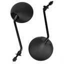 HIAORS 8mm Motorcycle GY6 Scooter Rearview Mirrors Adjustment for 50cc Motorcycle Moped Ruckus 50 P50 Spree Elite50 FA50 Tomos A35 Sprint Targa 150cc 250cc 157QMJ Replacement Parts Black