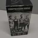 CHARMKING Compression Socks for Women & Men Circulation (3 Pairs) 15-20 mmHg is Best Support for Athletic Running Cycling (Small-Medium, 01 Balck/Black/Black)