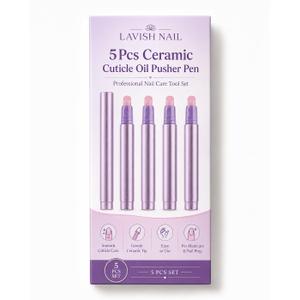 5Pcs Ceramic Cuticle Oil Pusher Pen