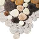 Parrotile Yellowstone Matte Pebbles Mosaic Tile for Shower Floor Bathroom Floor Tiles Non Slip [5 Sheets]