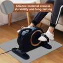 Non-Slip Mat for Ellipse Leg Exerciser Machine, 23.619.6 in Leg Exerciser Mat for Under Desk Elliptical Pedal Exerciser, Elliptical Machine Accessories Workout Equipment Mat Floor Protection