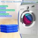 9 Pcs Extra Large Microfiber Cleaning Cloth, 20" x 30" Washable Reusable Large Floor Cloth Rags, Microfiber Towels for Mop Cleaning Office Bathrooms Housekeeping (Navy Blue)