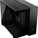 CORSAIR 2500X Tempered Glass mATX PC Case  No Fans Included  Dual-Chamber Design  Wide Cooling Flexibility  Reverse Connection Motherboard Compatible  Black (Small-Tower)