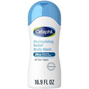 Cetaphil Moisturizing Body Wash, Sensitive Skin, Fragrance Free, 16.9oz