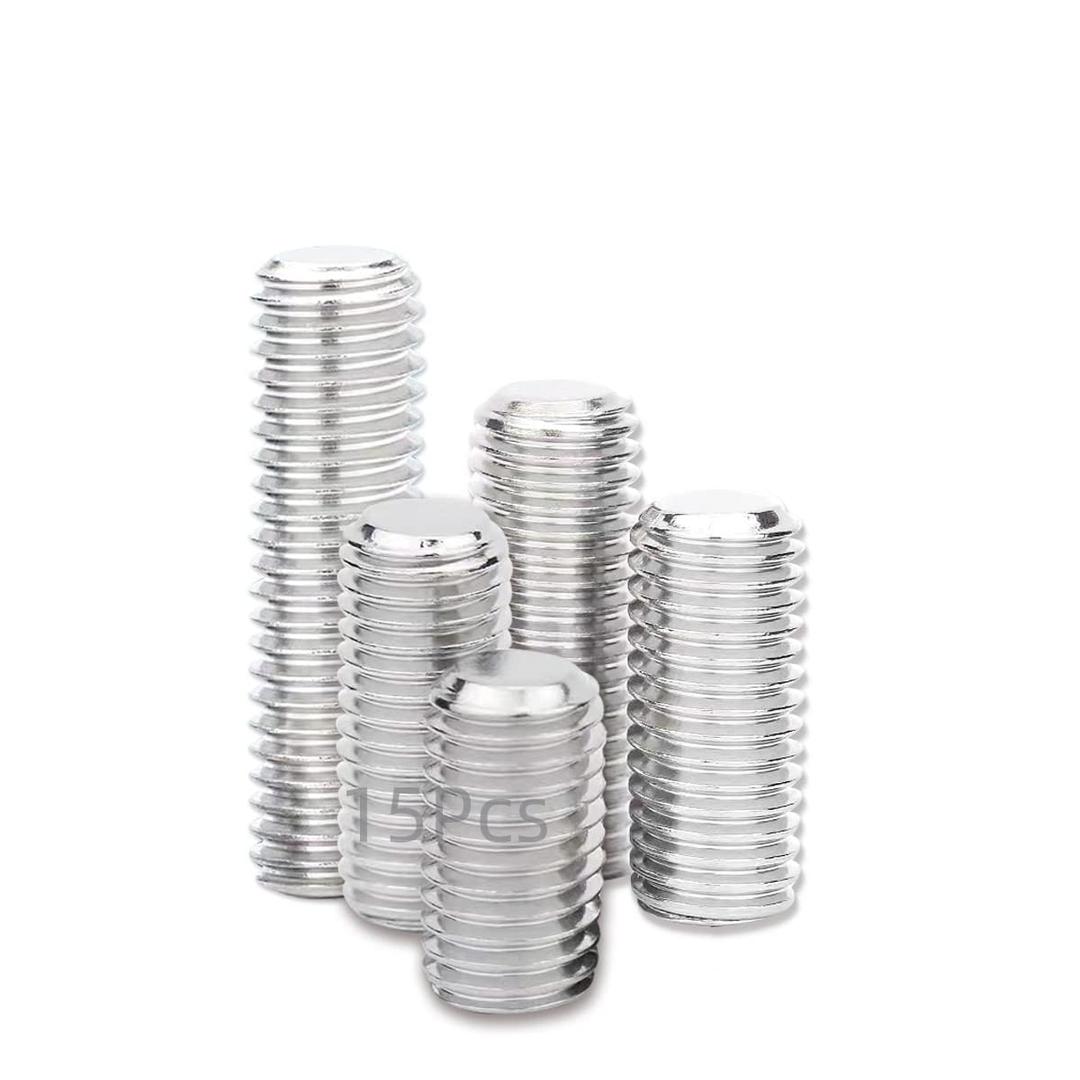 1/2-13 x 3/4" Hex Socket Grub Screw Set - 15Pcs