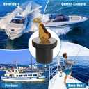 Boat Plug 1/2Inch Brass Boat Drain Plug Snap Handle Plug Deck Plug for Boat Marine (1/2inch-2)