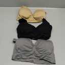 Onory 3 Pack Sports Bras for Women Wirefree Padded Workout Yoga Gym Fitness Bra Medium Support (Black+Grey+Nude), Size: Medium