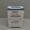 Electric Lunch Box Food Heater, 80W Portable Warmer for Car Truck Work with 304 Stainless Steel Container, 12V/24V/110V Green Heated Lunch Box Suitable for Ideal Driver/Work/Gift (1.5L Regular)