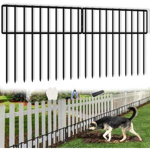 KYATE Animal Barrier Fence, 25 Panels Dog No Digging Fence Barrier, Rabbit Ground Defense Blockers, Rustproof Metal Fence Border for Outdoor Garden Landscape Patio
