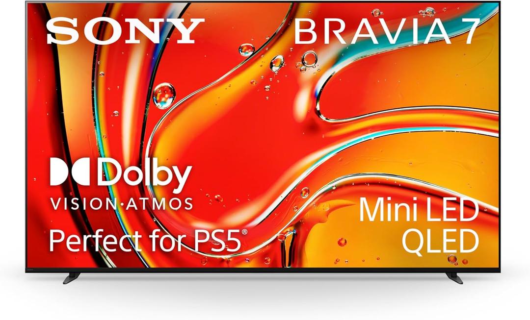 Sony 75 Inch Mini LED QLED 4K Ultra HD TV BRAVIA 7 Smart Google TV with Dolby Vision HDR and Exclusive Features for PlayStation5 (K-75XR70)