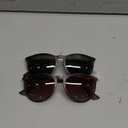 Retro sunglasses womens 2024 trendy round classic glasses