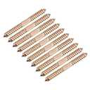 UXCELL 10x100mm Double Ended Self-Tapping Thread Dowel Screws, 12pcs for Wood Connecting