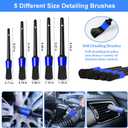 26Pcs Car Detailing Brush Set, Car Detailing Kit, Car Detailing Brushes, Car Cleaning Kit, Car Windshield Cleaning Tool, Professional Car Care kit - Car Wash Brush kit for Interior Exterior Wheels