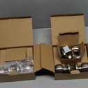 Bestten 2 Pack Keyed Same Exterior Door Knobs and Single Cylinder Deadbolts Combo Set, Keyed Alike Entry Door Knobs with Locks and Keys for Entrance and Front Door, Satin Nickel