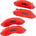 Rough Country Brake Caliper Covers for Toyota Tacoma (2024-2025) TRD Sport/TRD Off Road/Limited/TRD Pro - Red Corrosion Resistant Finish, Aluminum Front & Rear Brake Caliper Cover (Set of 4)