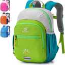 SKYSPER Toddler Backpack for Girls Boys Age 2-8, Cute Small Kids Backpack for Preschool Kindergarten and Travel, Green