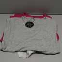 2 Pack Women's Ribbed Tops Short Sleeve Cotton Fitted Slim T-Shirts Crew Neck Casual Basic Summer Tight Tees, M