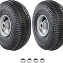 HQPASFY 2 Pack 105-3471 Front Wheel & Tire Assembly, 4.10/3.50-4 Tubeless Tire with 3/4" Bearings, Compatible with Toro TimeCutter Exmark Lawn Mowers