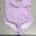 SUUKSESS Women Sexy Mesh Tummy Control Swimsuit Push Up High Waisted Bathing Suit L